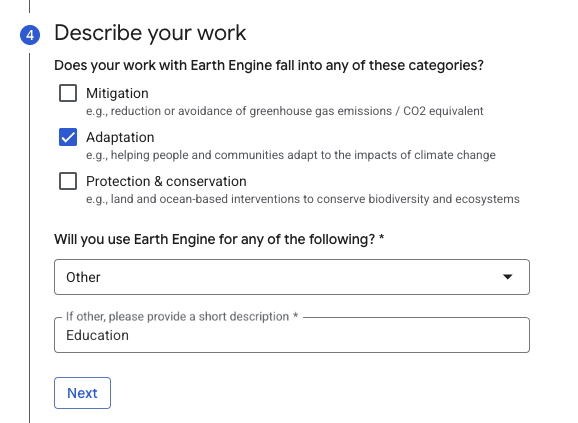 Registration completion