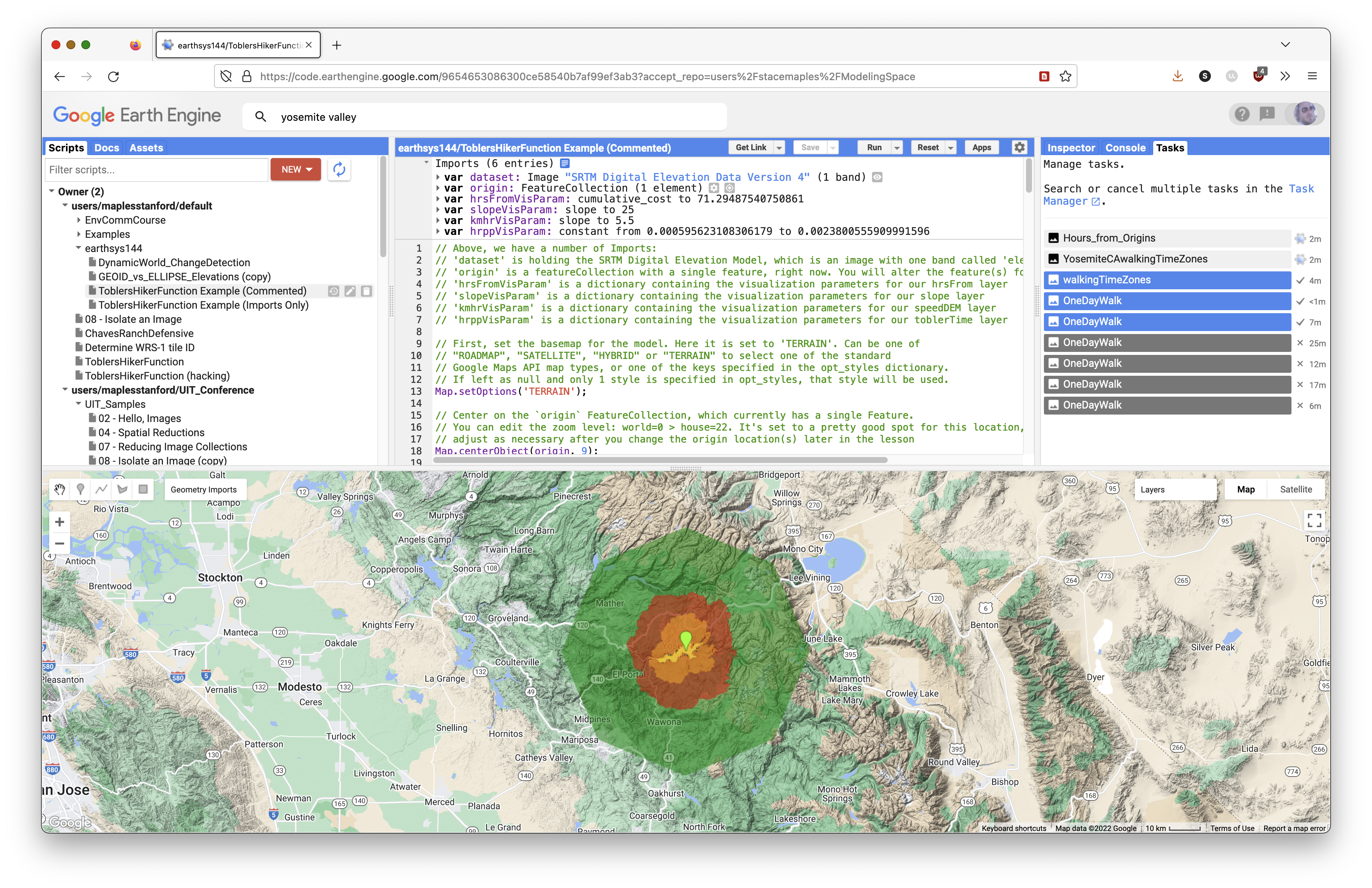 Screenshot showing an additional export task or exported layer result.