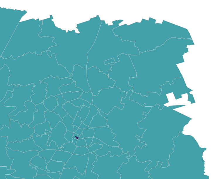 The workshop’s tiny vector example, used to show that even a simple shapefile can be a useful test case while you are learning the commands.